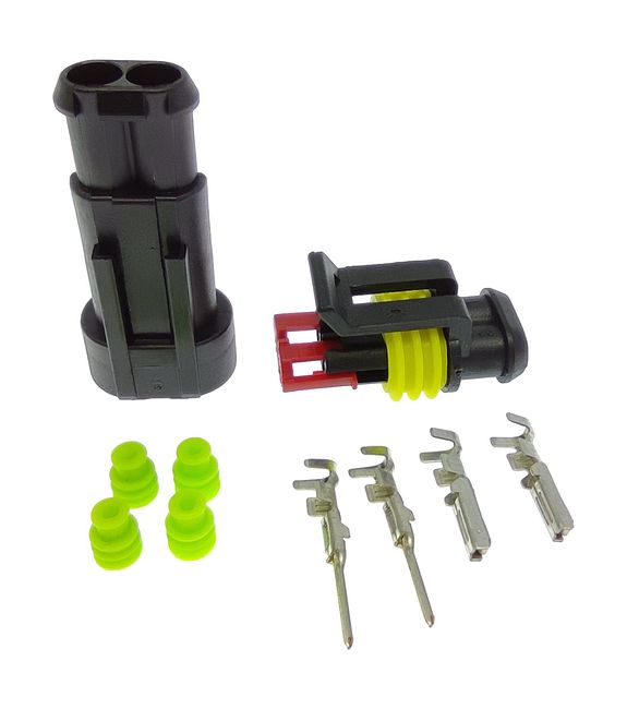 Комплект для создания герметичных разъемов, WH-2P-KIT, 2Pin мама/папа 1