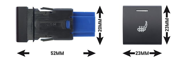 Комплект подогрева двух сидений 2 кнопки для Toyota 2018+ Ksize ZG9 8