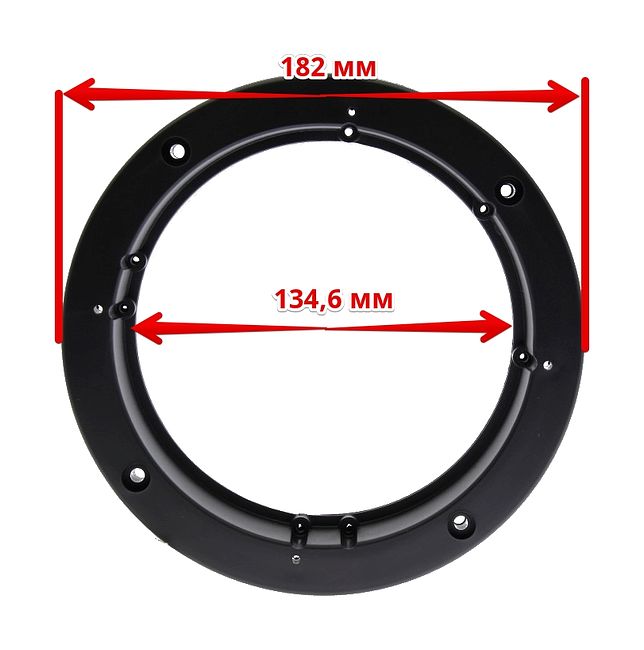 Подиумы пластик для установки динамиков универсальные 6,5" (16 см. наклонные, простые) 5