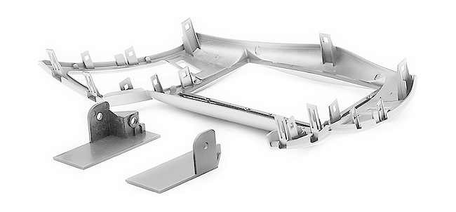 купить Переходная рамка для Chevrolet Cruze 2009 - 2012 2 Din серебристая 4