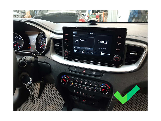 купить Рамка для установки в Kia Ceed 2018 - 2022 MFAB дисплея ## 7