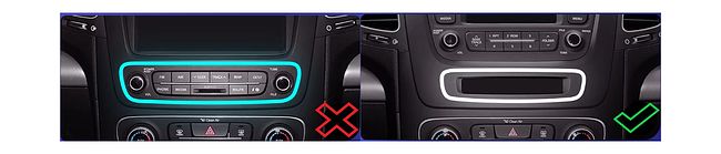 купить Рамка для установки в Kia Sorento 2012 - 2021 MFB дисплея (для авто без Navi) Тип3 5