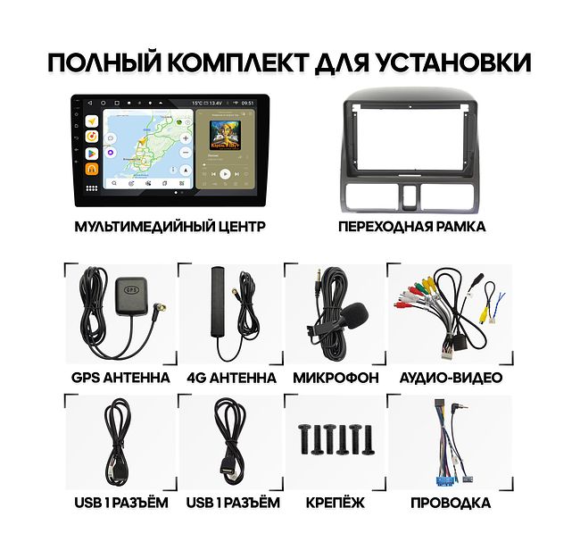 купить Штатная магнитола Honda CR-V 2001 - 2006 Wide Media MT9204QU-4/32 2