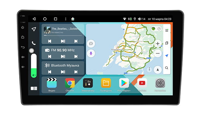 купить Штатная магнитола Лада Калина (I) 2004 - 2013 Wide Media KS9880QR-4/32 5