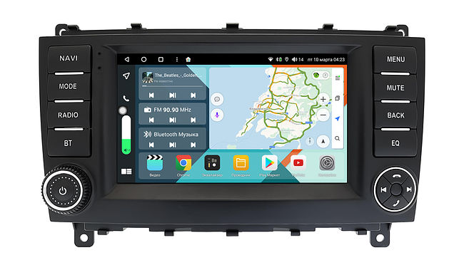 купить Штатная магнитола Mercedes-Benz CLK class (W209) 2005 - 2010 Wide Media KS7180QR-4/32 1