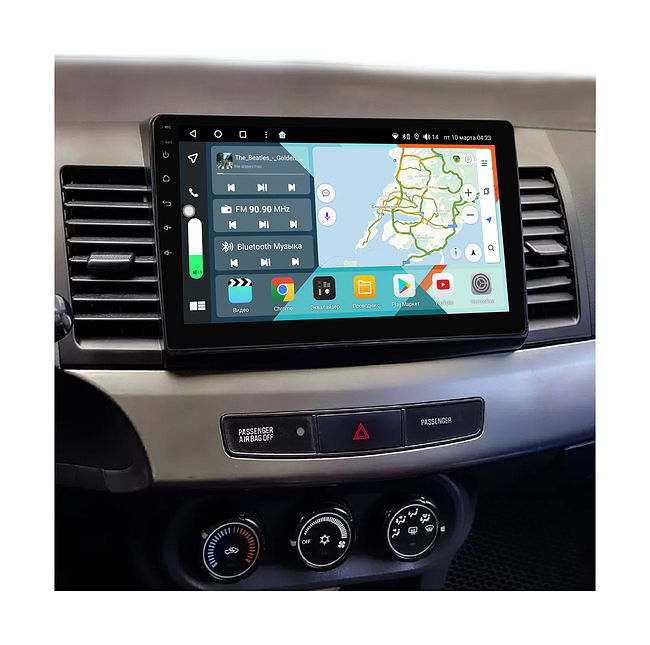 купить Штатная магнитола Mitsubishi Lancer X 2007+ Wide Media KS1047QR-4/32 для авто с Rockford 2