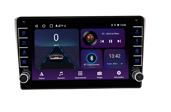 купить Штатная магнитола Toyota Avensis 2003 - 2009 Wide Media LC9373ON-2/32B (Черная)  3