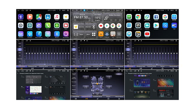 купить Штатная магнитола Toyota FJ Cruiser 2006+ Wide Media MT8015QU-6/128 (серая) 10