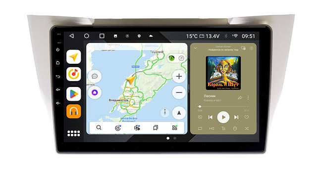 купить Штатная магнитола Toyota Harrier 2003 - 2012, Lexus RX 2003 - 2009 Wide Media MT1154QU-4/32 (низ) 3