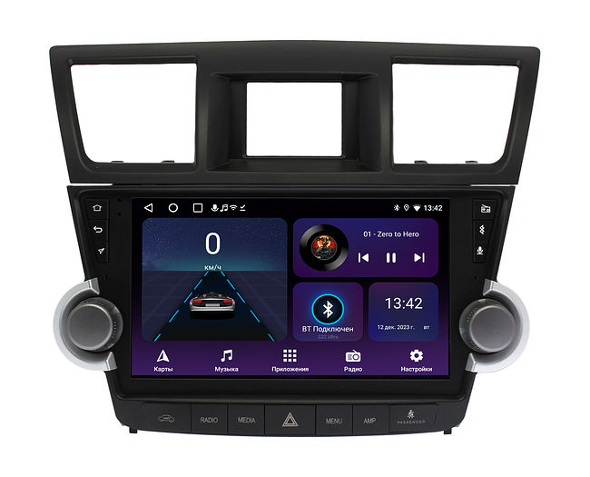 купить Штатная магнитола Toyota Highlander 2007 - 2013 Wide Media LC1179ON-2/32T для авто с усил., тип 3 1