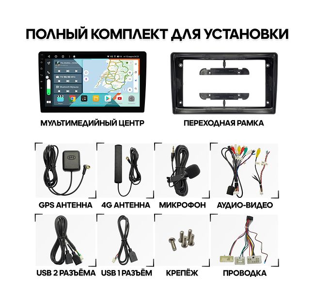 купить Штатная магнитола Toyota Ipsum 2001 - 2009 Wide Media KS9571QR-4/32 2