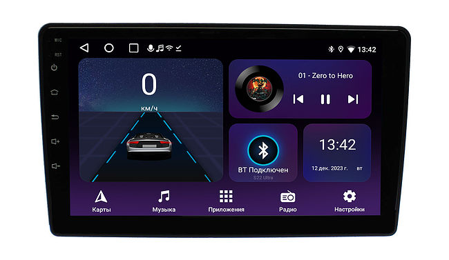 купить Штатная магнитола Toyota Vitz 1999 - 2005 Wide Media LC9549ON-2/32T взамен верхнего бардачка 3