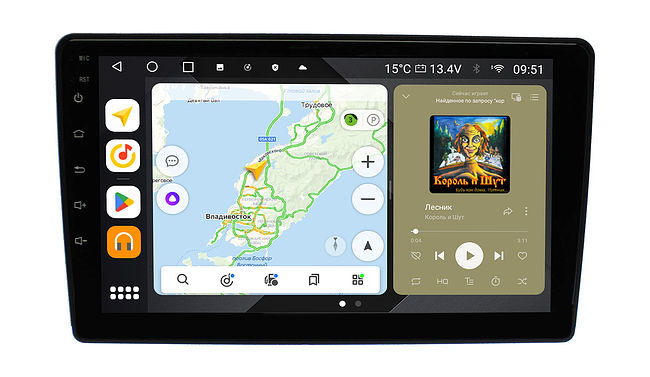 купить Штатная магнитола Toyota Vitz 1999 - 2005 Wide Media MT9549QU-4/32 взамен верхнего бардачка 3