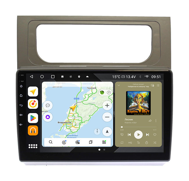 купить Штатная магнитола VW Touran 2010 - 2015 Wide Media MT1161QU-4/32 серебристая 3