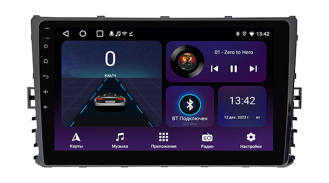 Штатная магнитола VW универсальная MQB Wide Media LC9991ON-2/32T 1