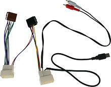 ISO-переходник для KIA, Hyundai 2010+ (в комплектации с USB, AUX) (-)