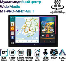 Мультимедийный центр Wide Media MT-PRO-MFBf-QU T с системой кругового обзора