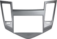 Переходная рамка для Chevrolet Cruze 2009 - 2012 2 Din серебристая