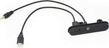 Переходная рамка для Toyota (расширительные ушки с USB/AUX входом) ##