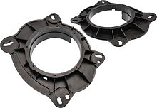 Подиумы пластик для установки динамиков в Toyota универсальные 02-18 6,5"Фронт (16 см. жестк.) Тип2