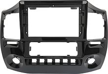 Рамка для установки в ГАЗ Газель Бизнес 10 - 22 MFB дисплея (авто с климатом) черный глянец