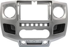 Рамка для установки в ГАЗ Газель Бизнес 10 - 22 MFB дисплея (авто без климата) серебристая