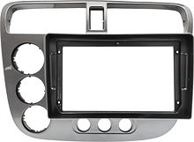 Рамка для установки в Honda Civic 2001 - 2006 MFB дисплея (левый руль) кондиционер, серебро