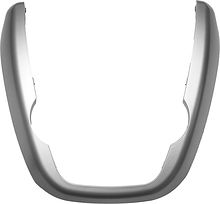 Рамка для установки в Лада Гранта (Lada Granta) 2011 - 2017 (накладка-подкова) серебристая