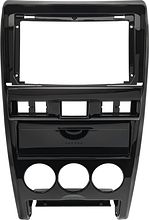 Рамка для установки в Лада Приора (Lada Priora) 2007 - 2014 MFB дисплея черная глянцевая Тип2 ##