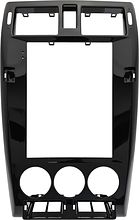 Рамка для установки в Лада Приора (Lada Priora) 2007 - 2014 MFC дисплея черная глянцевая ##