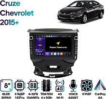 Штатная магнитола Chevrolet Cruze 2015+ Wide Media MT9904QU-4/32B