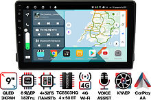 Штатная магнитола Ford 2007 - 2015 универсальная Wide Media KS9657QR-4/32 (для замены овальной маг.)