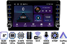 Штатная магнитола Ford 2007 - 2015 универсальная Wide Media LC9657ON-LC2/32B (для замены овальной ма