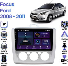 Штатная магнитола Ford Focus 2008 - 2011 Wide Media LC9157ON-2/32T  (авто с кондиционером)