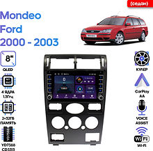 Штатная магнитола Ford Mondeo 2000 - 2003 Wide Media LC9611ON-2/32B (седан)