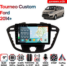 Штатная магнитола Ford Tourneo Custom 2014+ Wide Media KS9178QR-4/32 для компл. с CD