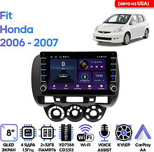 Штатная магнитола Honda Fit 2006 - 2007 Wide Media LC9919ON-2/32B (авто из USA)
