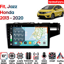 Штатная магнитола Honda Fit, Jazz 2013 - 2020 Wide Media KS1068QR-4/32 (правый руль)