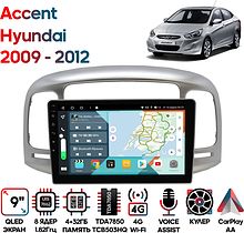 Штатная магнитола Hyundai Accent 2009 - 2012 Wide Media KS9288QR-4/32