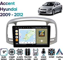 Штатная магнитола Hyundai Accent 2009 - 2012 Wide Media MT9288QU-4/32