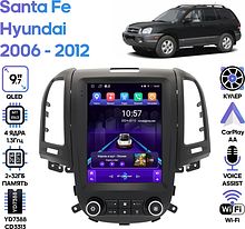 Штатная магнитола Hyundai Santa Fe 2006 - 2012 Wide Media LC5130ON-2/32 (авто с климат контролем)