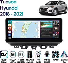 Штатная магнитола Hyundai Tucson 2018 - 2021 Wide Media MT2102QU-4/32