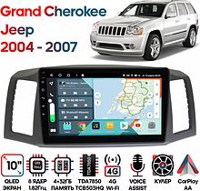 Штатная магнитола Jeep Grand Cherokee 2004 - 2007 Wide Media KS1228QR-4/32 (для авто без монитора)