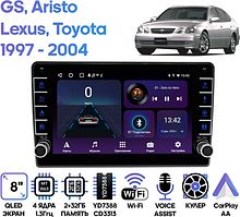 Штатная магнитола Lexus GS, Toyota Aristo 1997 - 2004 Wide Media LC9591ON-2/32B (для авто без монит)
