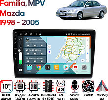 Штатная магнитола Mazda Familia 1998 - 2005, MPV 1999 - 2005 Wide Media KS1208QR-4/32