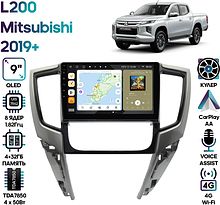 Штатная магнитола Mitsubishi L200 2019+ Wide Media MT9807QU-4/32 тип 2
