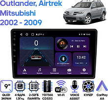 Штатная магнитола Mitsubishi Outlander, Airtrek 2002 - 2009 Wide Media LC9197ON-2/32T