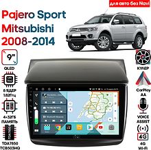 Штатная магнитола Mitsubishi Pajero Sport 2008 - 2014 Wide Media KS9057QR-4/32 для авто без Navi