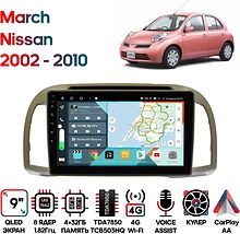 Штатная магнитола Nissan March 2002 - 2010 Wide Media KS9551QR-4/32