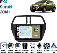 Штатная магнитола Suzuki SX4 2014+ Wide Media MT9217QU-4/32